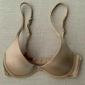 Victoria's Secret Scoopneck Bra 32B Beige Nude